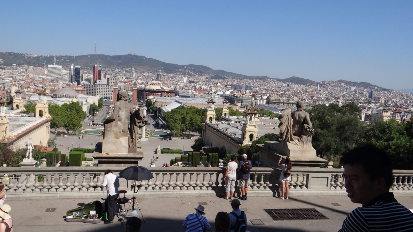 Panoramic view from Montjuic hill
